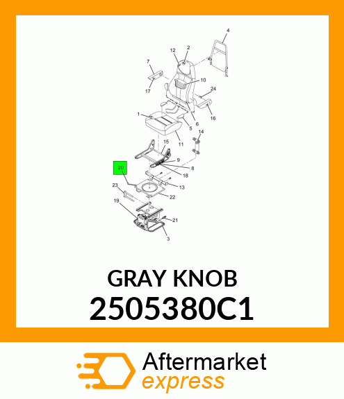 GRAYKNOB 2505380C1