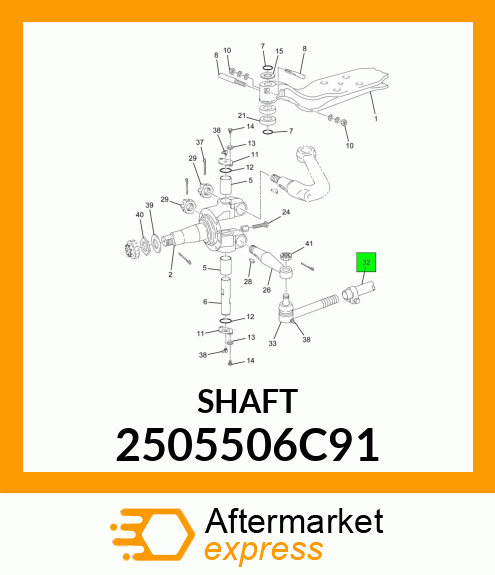 SHAFT 2505506C91