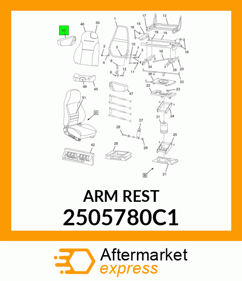 ARMREST 2505780C1