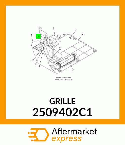 GRILLE 2509402C1