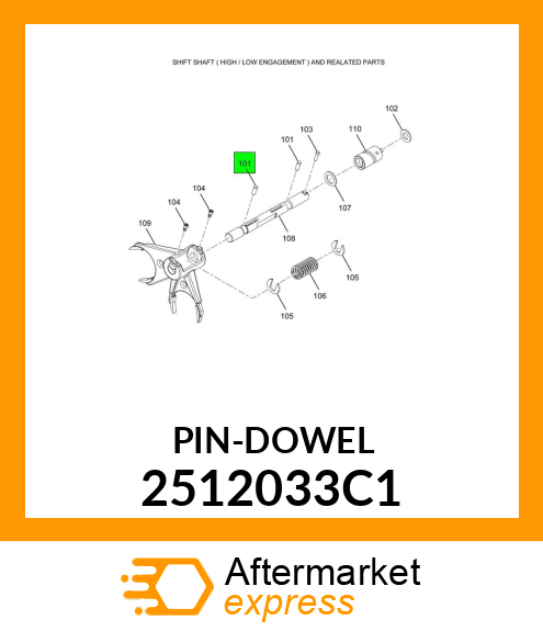 PIN-DOWEL 2512033C1