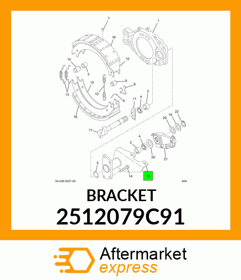 BRACKET 2512079C91