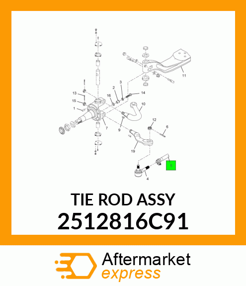 TIE_ROD_ASSY 2512816C91