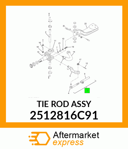 TIE_ROD_ASSY 2512816C91