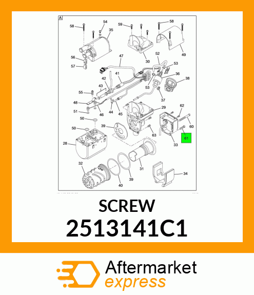 SCREW 2513141C1