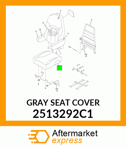 GRAYSEATCOVER 2513292C1