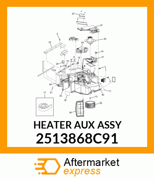 HEATER_AUX_ASSY 2513868C91