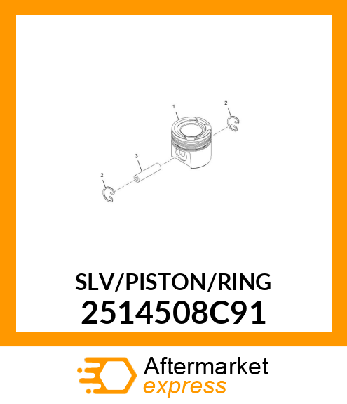 SLV/PISTON/RING 2514508C91