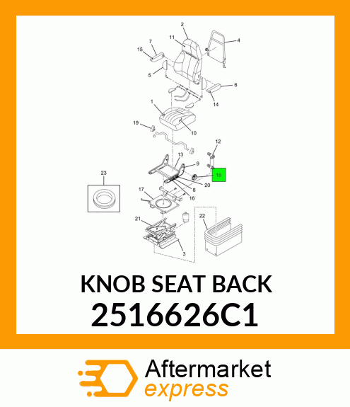 KNOB_SEAT_BACK_ 2516626C1