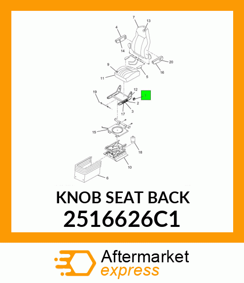 KNOB_SEAT_BACK_ 2516626C1