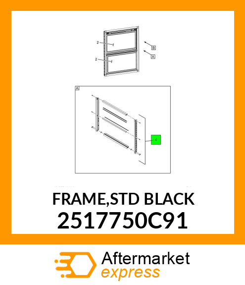 FRAME,STD_BLACK 2517750C91