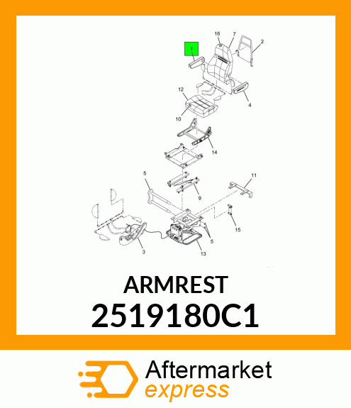 ARMREST 2519180C1