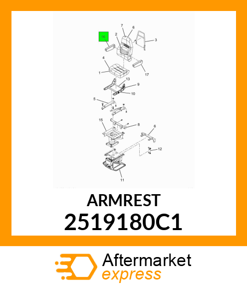 ARMREST 2519180C1