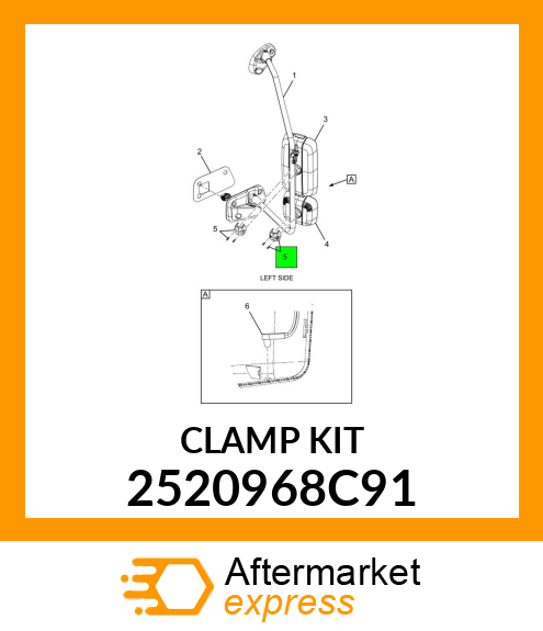 W/2 Mirror Clamp Screws Kit 2520968C91