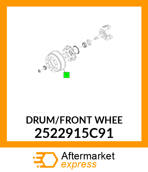 DRUM/FRONT WHEE 2522915C91