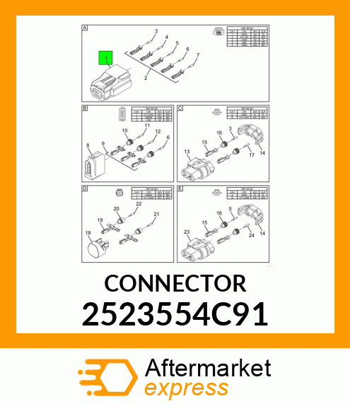 CONNECTOR 2523554C91