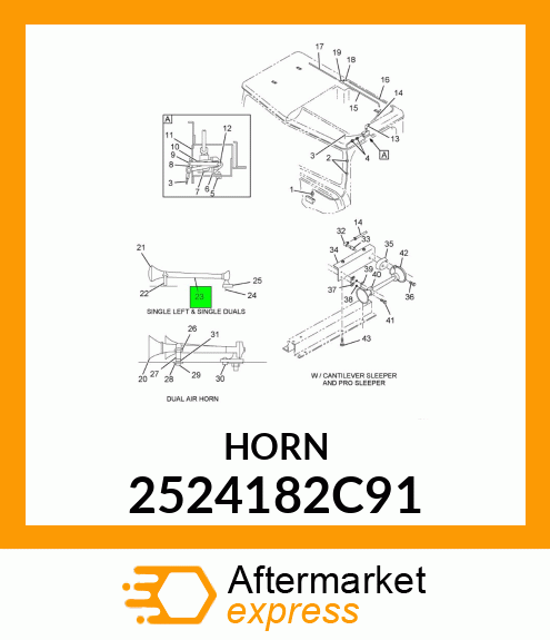 HORN 2524182C91