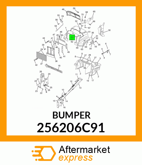 BUMPER 256206C91