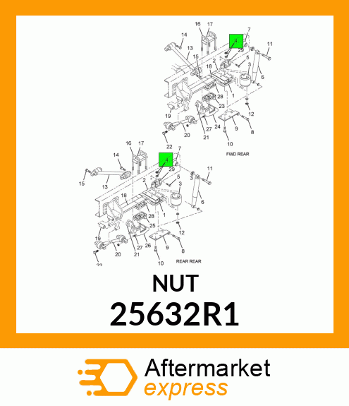 NUT 25632R1