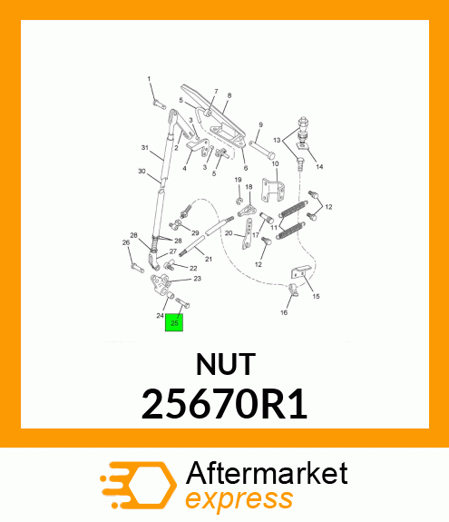 NUT 25670R1