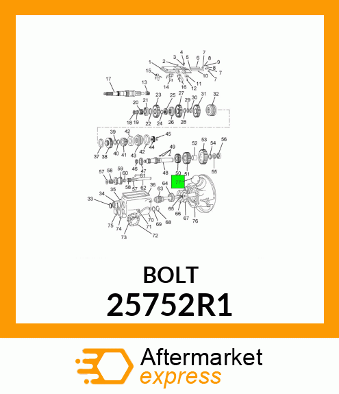 BOLT 25752R1