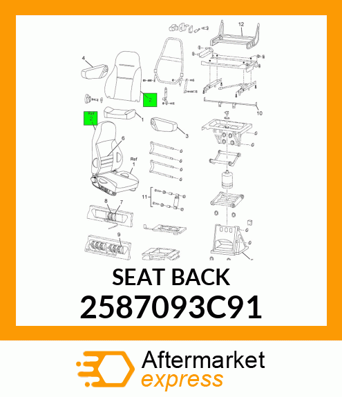 SEATBACK 2587093C91