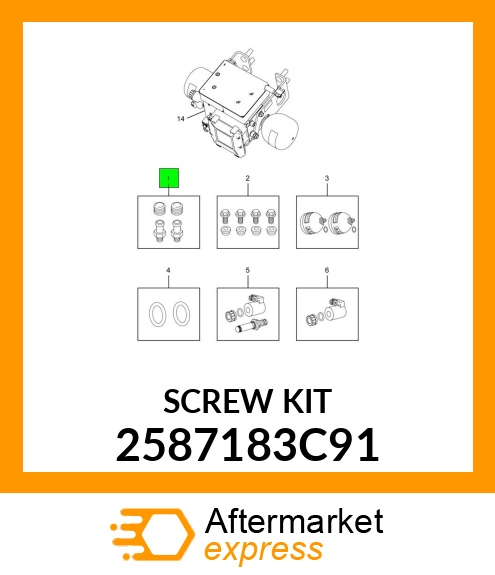 SCREW_KIT_4PC 2587183C91