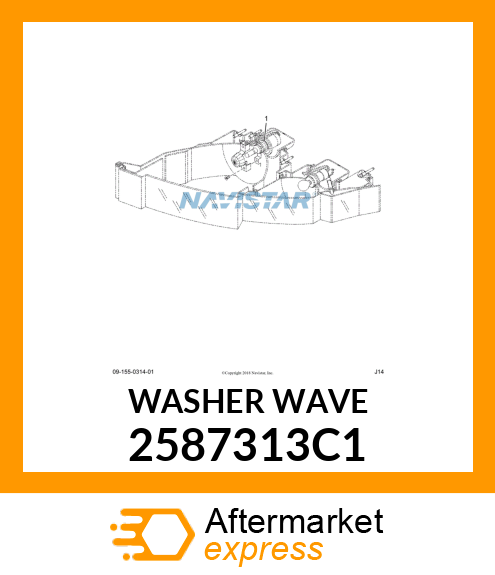 WASHER,WAVE 2587313C1