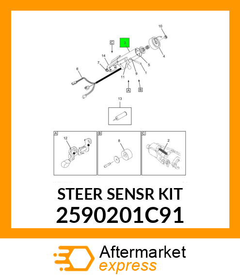 STEER_SENSR_KIT 2590201C91