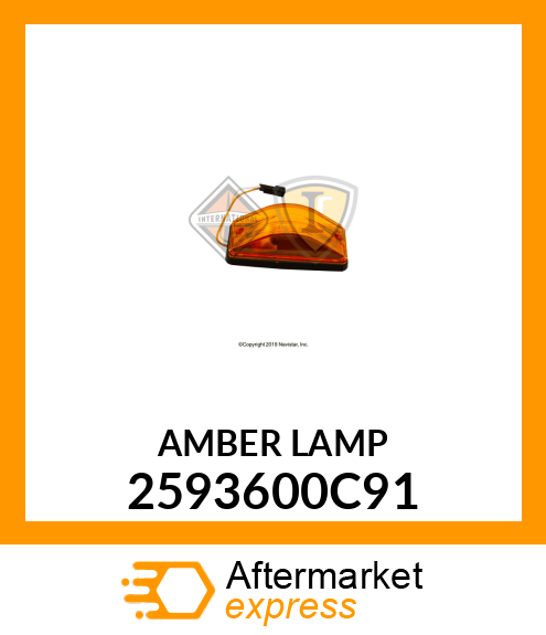 AMBER LAMP 2593600C91