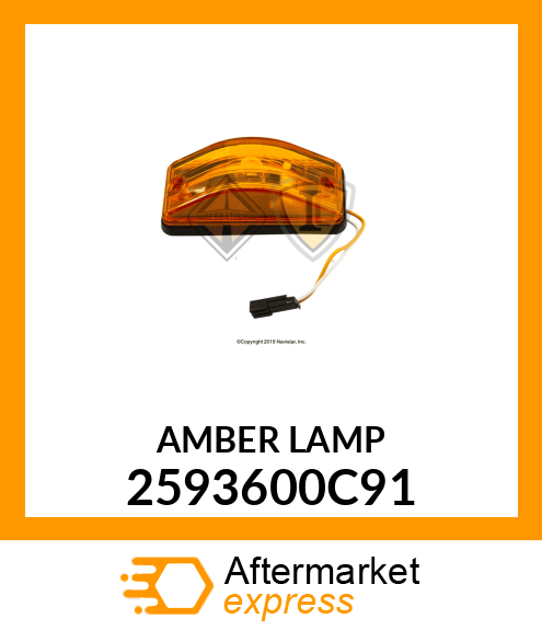 AMBER LAMP 2593600C91