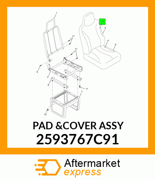 PAD_&COVER_ASSY 2593767C91