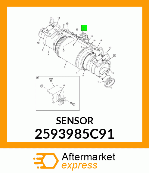 SENSOR 2593985C91