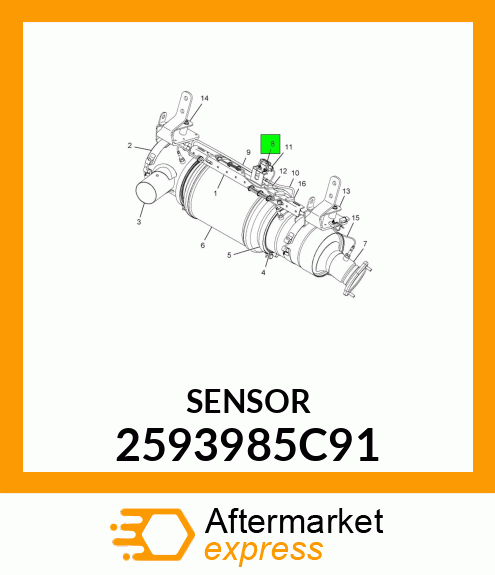 SENSOR 2593985C91