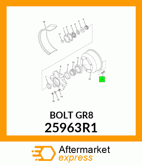 BOLT 25963R1