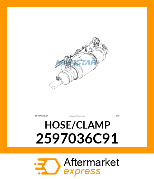 HOSE/CLAMP3PC 2597036C91