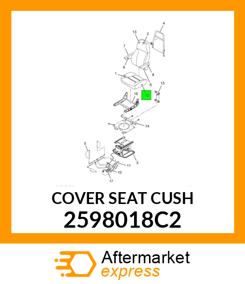 COVER_SEAT_CUSH 2598018C2