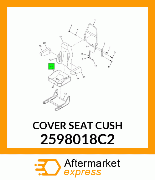 COVER_SEAT_CUSH 2598018C2