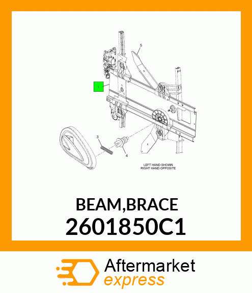 BEAM,BRACE 2601850C1