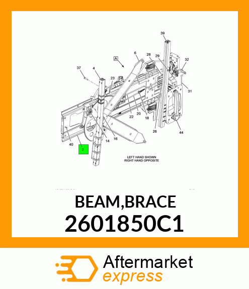 BEAM,BRACE 2601850C1