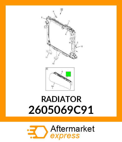 RADIATOR 2605069C91