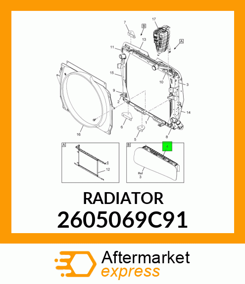 RADIATOR 2605069C91