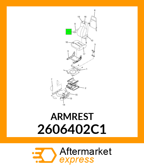 ARMREST 2606402C1