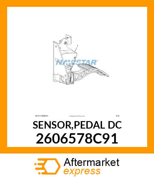 SENSOR,PEDAL_DC 2606578C91