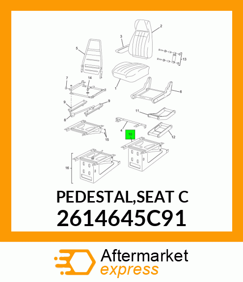PEDESTAL,SEAT_C 2614645C91