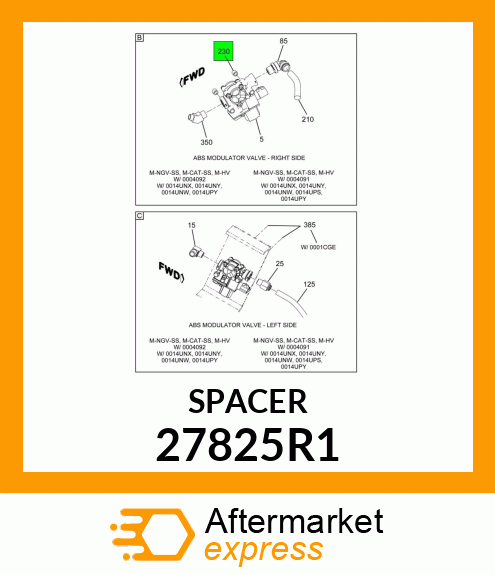 SPACER 27825R1
