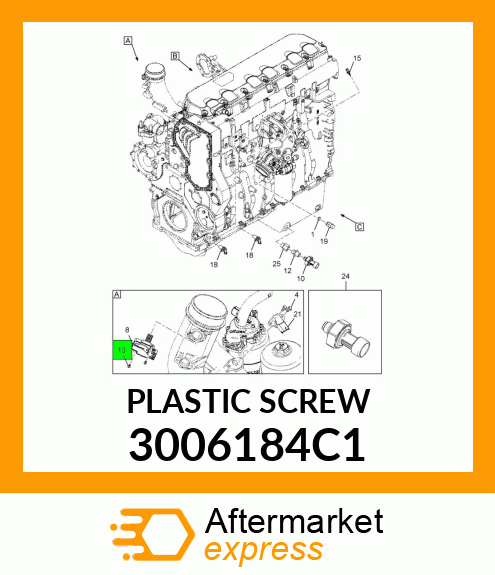 PLASTICSCREW 3006184C1