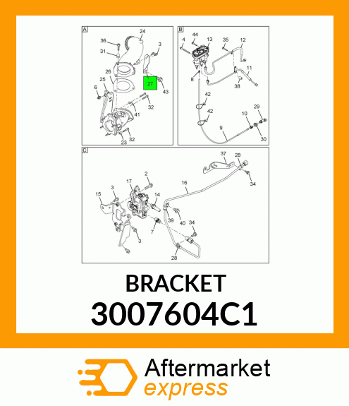 BRACKET 3007604C1