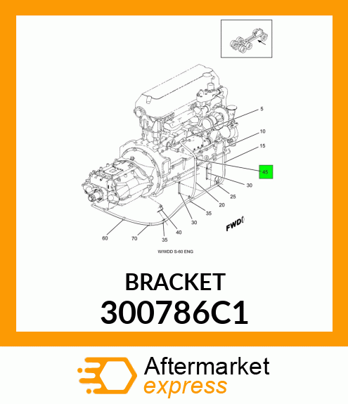 BRACKET 300786C1