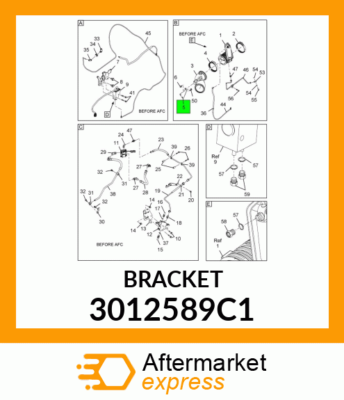 BRACKET 3012589C1